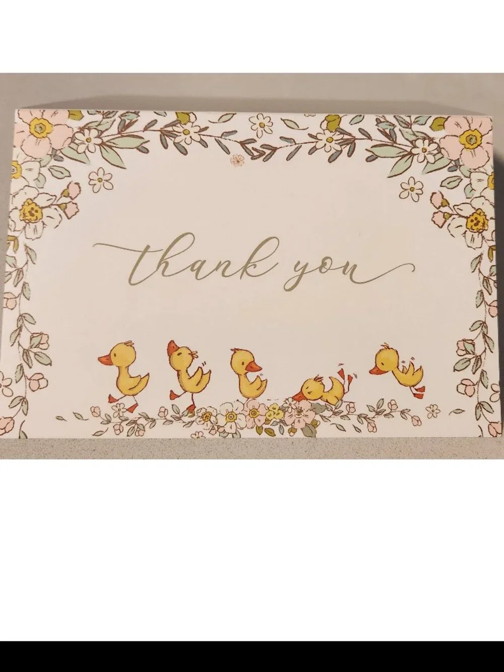 36 Baby Shower Thank You Cards and Envelopes - Ducklings - 4x6 - Picture 1 of 5